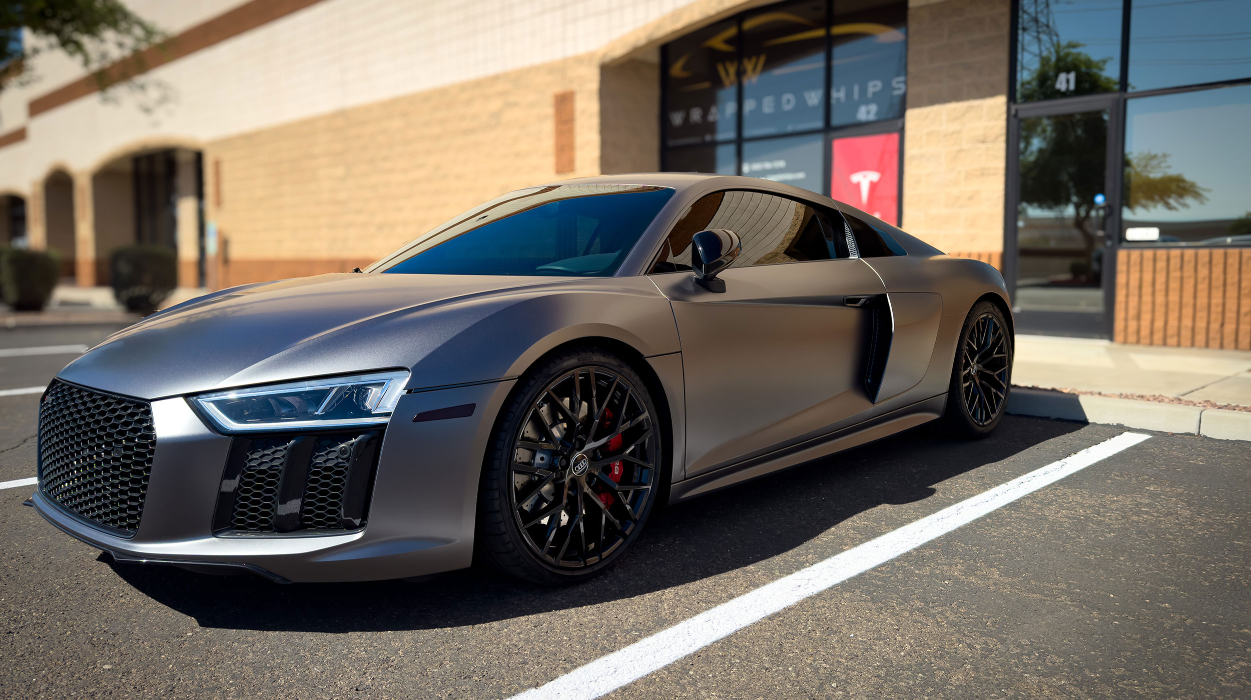 car with tinted windows